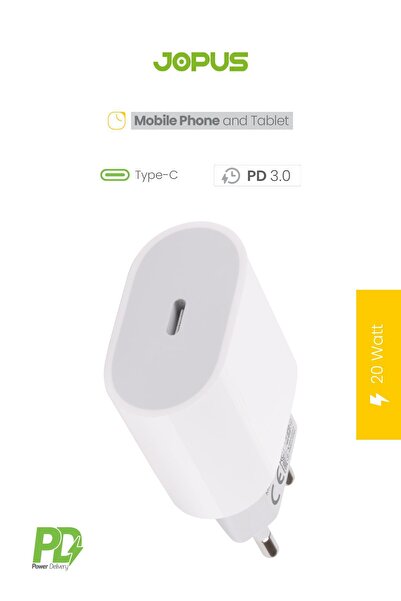 Jopus Capuda Usb-c Pd / 20w Sarj Adaptörü Jo-pd02
