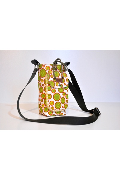 minart design YUVARLAK GEOMETRİK DESENLİ TERMAL ÇANTA ISI YALITIMLI SU ŞİŞESİ...