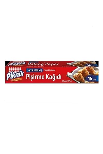 Piknik Baking Paper 42 x 37 Cm 16 Pieces x 2 Packs + Refrigerator Bag Gift x 2 Sets