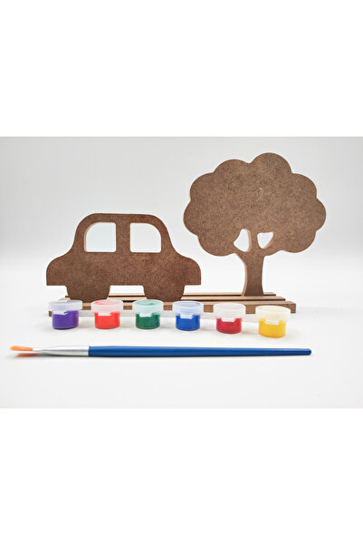 İCONS Ahşap Boyama Seti, Çocuk Aktivite Sanat Etkinliği, Çocuklar Için Hobi Seti