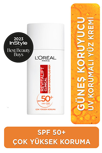 L'Oreal Paris Revitalift Clinical Spf 50+ Günlük Yüksek Uv Korumalı Yüz Güneş...