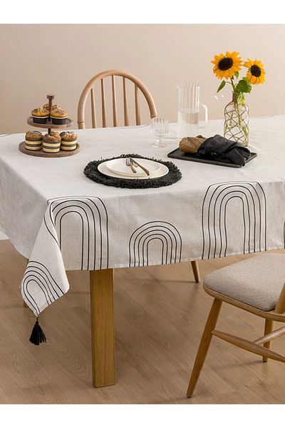 LC Waikiki Τραπεζομάντηλο εμπριμέ φούντα 150x220 εκ