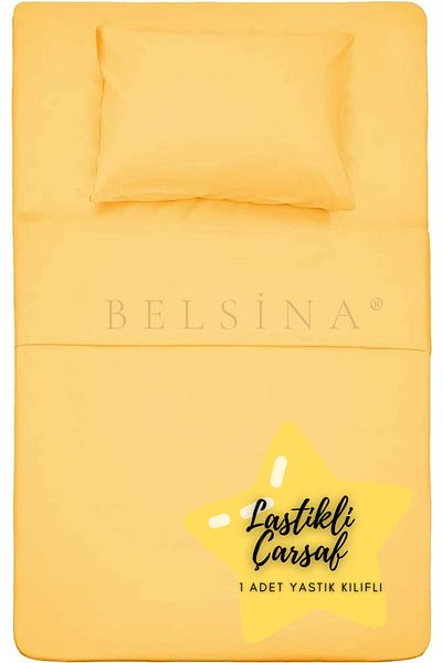 Belsina Home طقم ملاءات مطاطية طبيعية فردية (100x200 سم)
