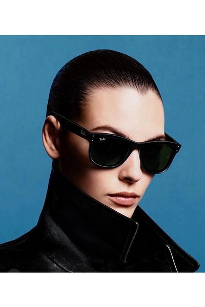 Ray-Ban RBR 0502S 667VR (Wayfarer Reverse Collection) 53 Ekartman Black Bone Unisex Sunglasses
