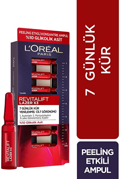 L'Oreal Paris Revitalift Lazer 7 Günlük Kür Peeling Etkili Ampul -SM35-