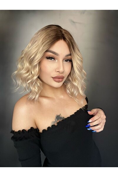 Suzan Peruk Küt Ombreli Gerçek Tül Peruk 5