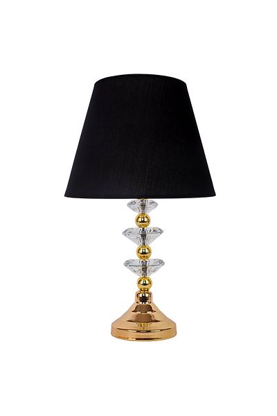 Dekovien Black Crystal Base Lampshade Hat - Modern Gold Adal Model AB1021