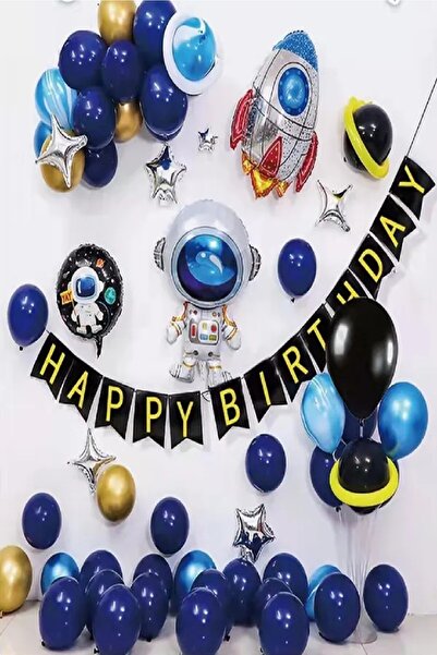 Laviyosa Προμήθειες και μπαλόνια για πάρτι γενεθλίων με θέμα το διαστημικό πύ...