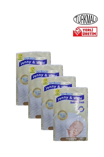 Jenny & Willy BEBEK BEZİ YENİDOĞAN 2-5 KG 40 LI PAKET 4 ADET JENNY & WİLLY