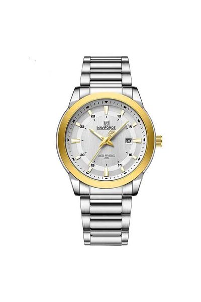 Naviforce Men's Wristwatch Analog Steel Case Steel Cord 1784