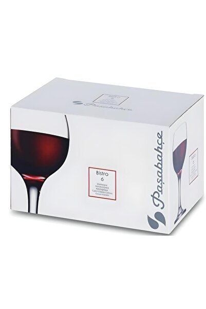 Paşabahçe 44412 Bistro Glass - 6-Piece with Foot, 225 Cc