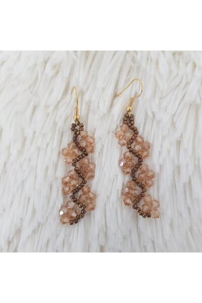 Handmade By HLY أقراط كريستال مصنوعة يدوياً