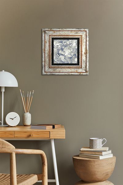 Pinecone Model de pictură pe perete de piatră cu rame Decor de perete Artă de perete Tk1-96