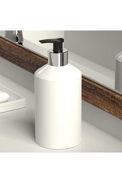 EOCRAFT 3-Piece Bathroom Set Solid Soap Dispenser with Reservoir, Liquid Soap Dispenser and Organizer, Oil Pot, Vinegar Pot