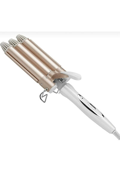 DEMPOWER DP-46 Professional Su Dalgası Saç Şekillendirici Wag Saç Maşası Bej