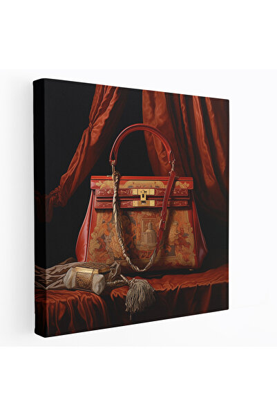 PaintedAnarchy Hermes Kelly Bag Duvar Sanatı - Hermes, Yağlı Boya, Tuval Duvar Sanatı, Duvar Sanatı