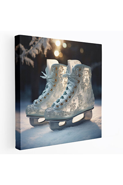 PaintedAnarchy Buz pateni Kanvas Tablosu - kış, Kanvas Tablosu, kış, ev dekorasyonu