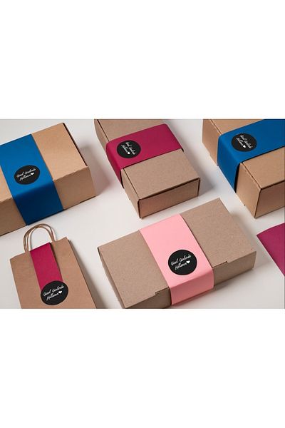 EcoNest Sticker Coated 36 Pieces Round Cut Use in Beautiful Days Black Background White Lettering (3,7x3,7cm)