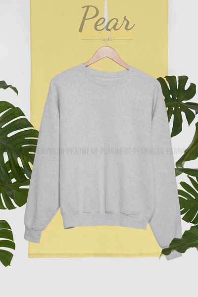Pear Wear Φούτερ Unprinted Crew Neck Oversize