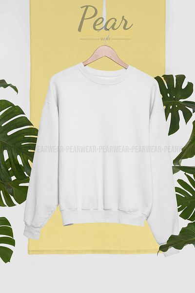 Pear Wear Φούτερ Unprinted Crew Neck Oversize