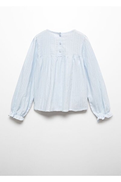 MANGO Kids Fırfırlı ve büzgülü bluz