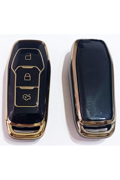 skilit samsun oto kilit For Ford Fusion Edge Explorer Mustang Smart Key Control Case Auto Keychain Black