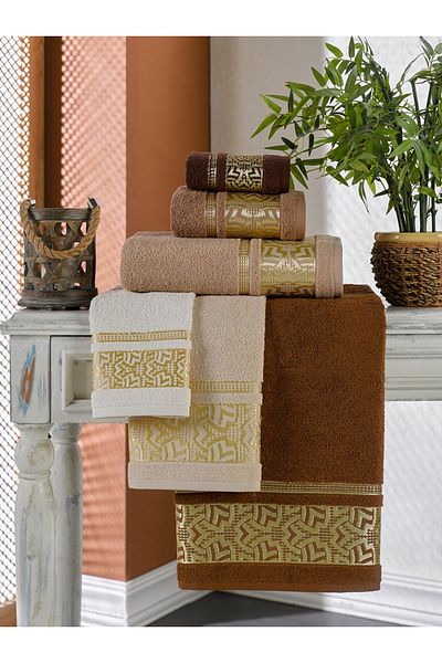 Durul Πετσέτα μπάνιου Ece Bukle Jacquard 70*10 Συσκευασία των 6