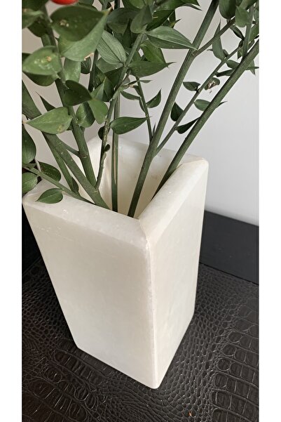 BMARBLE Doğal Beyaz Mermer (UŞAK) Vazo