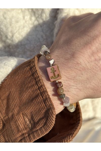 CAPO by Aytaç Yamaç Calypso Bracelet Natural Stone Quartz Jasper Mother of Pearl Bracelet