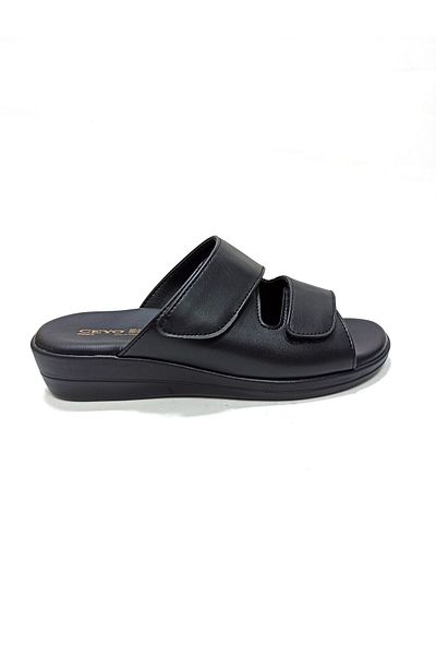 Ceyo 9863-10 BLACK VECLE WOMEN'S SLIPPERS
