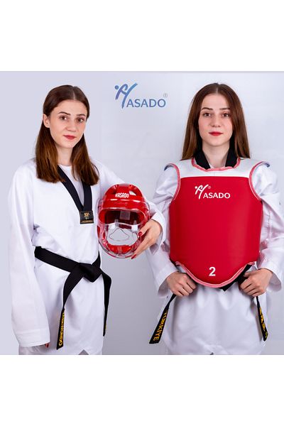 HAŞADO Safeguard-Selfguard Body Chest Protective Vest Reversible + Closed Glass Mushroom Helmet Together