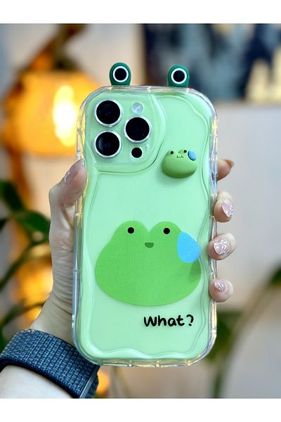 Go Aksesuar حافظة سيليكون متوافقة مع Iphone 14 PRO مع حافظة سيليكون بتصميم لعبة الأذن