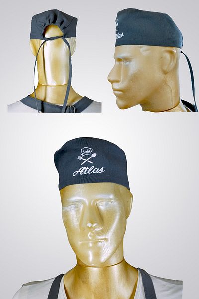 Mutfakta Moda Professional Chef Bonnet / Anthracite Elastic Chef Chef Bonnet / Special Design Bonnet