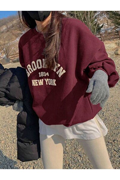 Elvino Hanorac oversize cu imprimeu Brooklyn