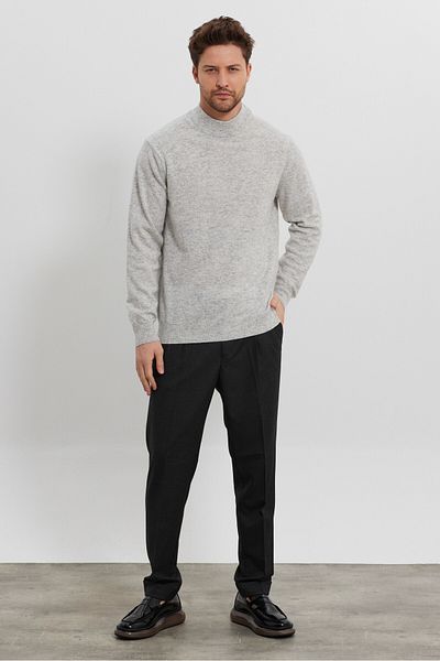 Livio Ferri Men's Wool Regular Fit Half Turtleneck Knitwear Sweater