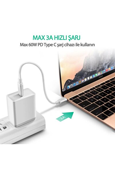 Ugreen Type-c To Type-c Hızlı Şarj Ve Data Kablosu 1.5 Metre