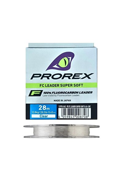 daiwa Prorex 0.45mm 28m FC Leader Super Soft %100 Fluorocarbon Misina