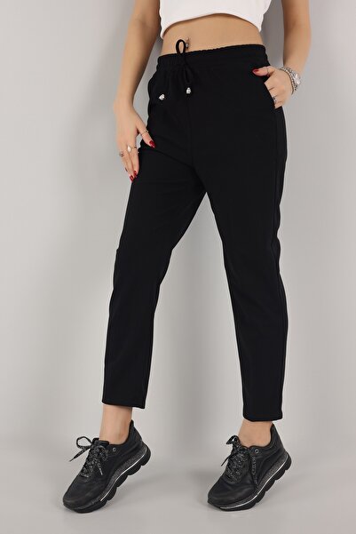 esmir Wolwes Kadın Beli Lastikli Havuç Kalıp Pantolon