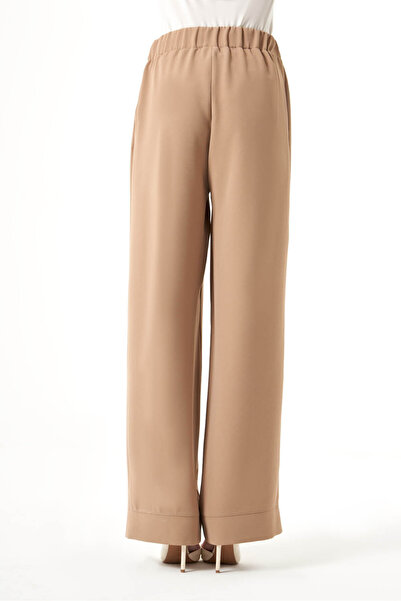 Mizalle Mink Trousers with Pieced Legs