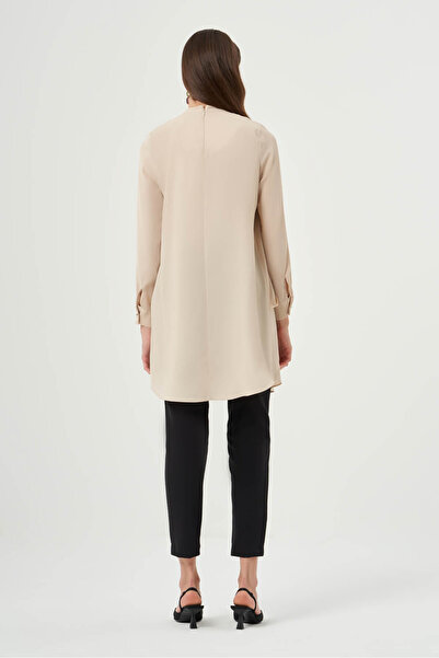 Mizalle Front Layered Mink Tunic