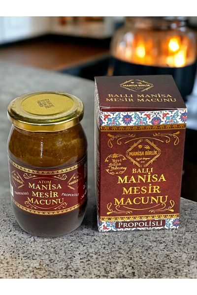 MANİSA BİRLİK 400 Gr Atomic Mesir Paste - No Glucose and Sugar Glass Jar