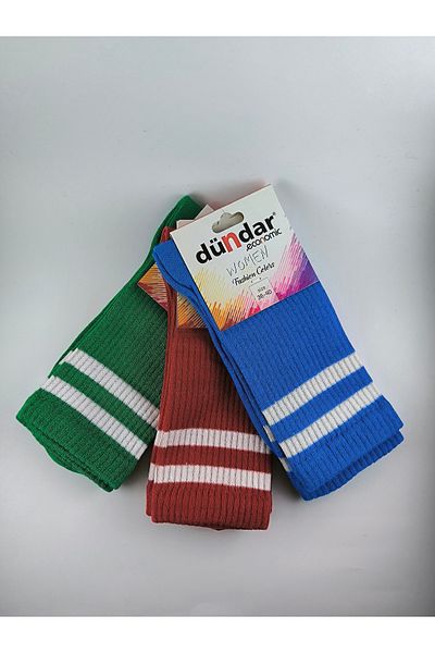 Dündar DÜNDAR 3-PACK COTTON COLLEGE SOCKS