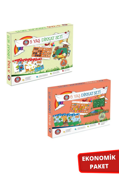 Çocuk Akademi 6 Yaş Dikkat Ve 5 Yaş Dikkat Seti Ikili Paket