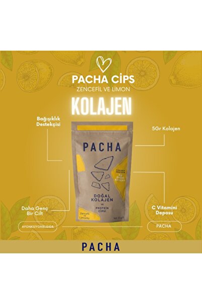 PACHA | Doğal Kolajen Ve Protein Cipsi | Fit Protein Ve Kolajen Kutusu | 7'li Paket