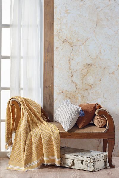 Vagonik 2 PCS Zigzag Cotton TV Tuesday| Throw Knee Blanket