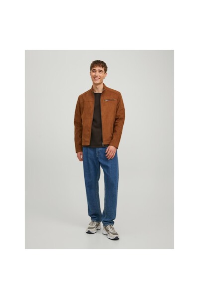 Jack & Jones Jack&jones Tan Men's Pu Leather Jacket12147218