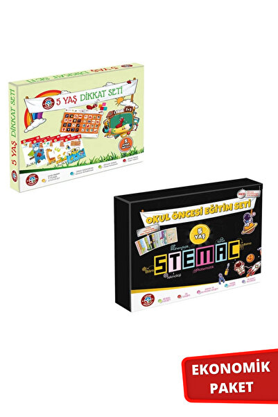 Çocuk Akademi 5 Yaş Eğitim Ve 5 Yaş Dikkat Seti Ikili Paket