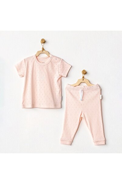 andywawa طقم أطفال مكون من قطعتين باللون الوردي