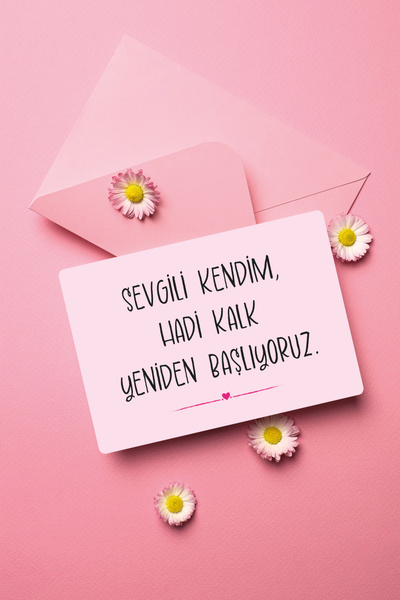 Harikalar Ofisi Sevgili Kendim Hadi Kalk Yeniden Başlıyoruz Kartı (1 ADET)