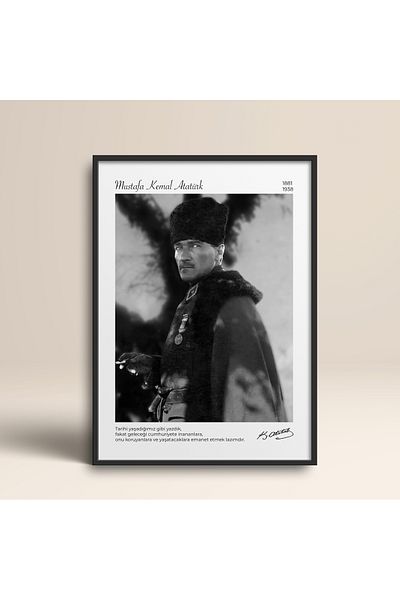 HOMEPACK Tablou cu rame din lemn negru Poster înrămat Decor artistic modern de perete (ATA014-BLACK-30X40)